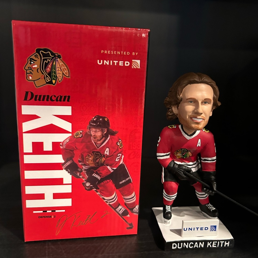 Duncan Keith Chicago Blackhawks Bobblehead 1/26/26 SGA new